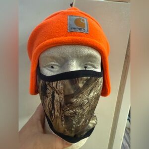 Carhartt Adult Fleece Hat with Camo Face Cover